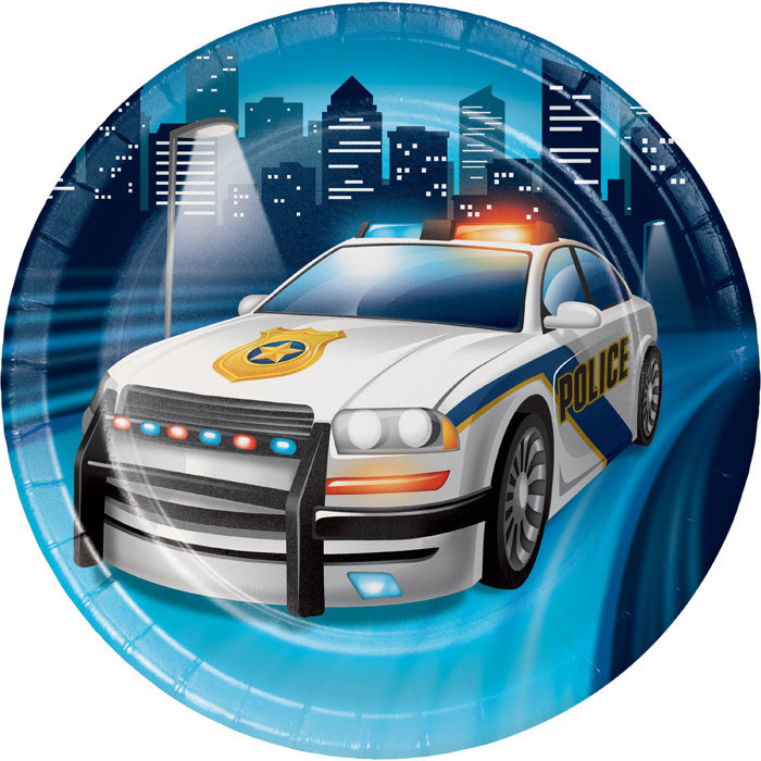 Party Decorations Police Party Dessert Plates, 8 ct