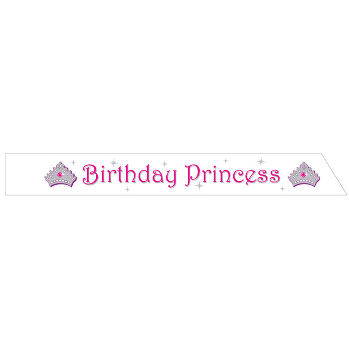 Party Decorations Birthday Princess Sash