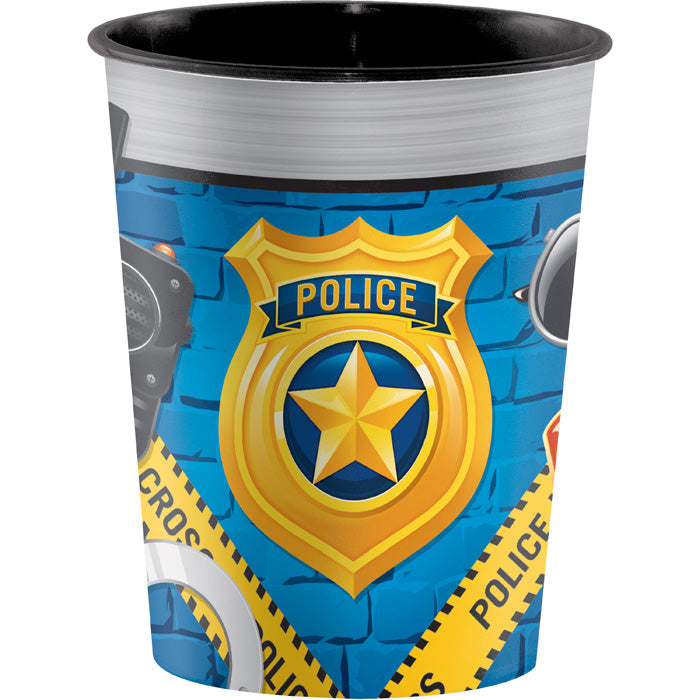 Party Decorations Police Party Plastic Keepsake Cup 16 Oz.