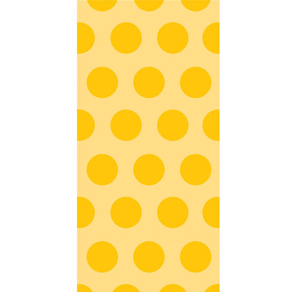 Party Decorations School Bus Yellow Polka Dot Favor Bags, 20 ct