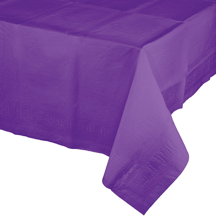 Party Decorations Amethyst Tablecover 54"X 108" Polylined Tissue