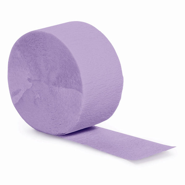 Party Decorations Luscious Lavender Crepe Streamers 81'