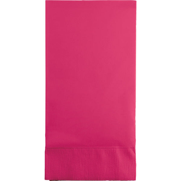 Party Decorations Hot Magenta Guest Towel, 3 Ply, 16 ct