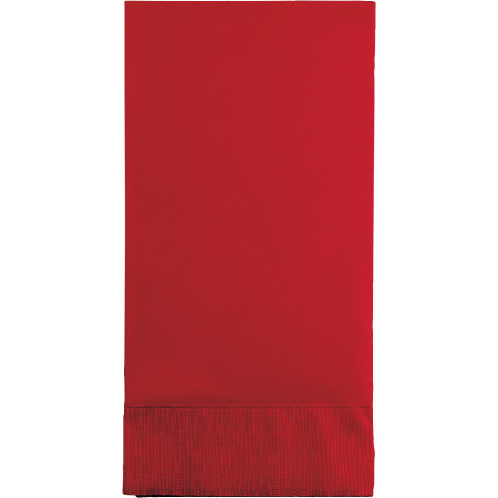 Party Decorations Classic Red Guest Towel, 3 Ply, 16 ct