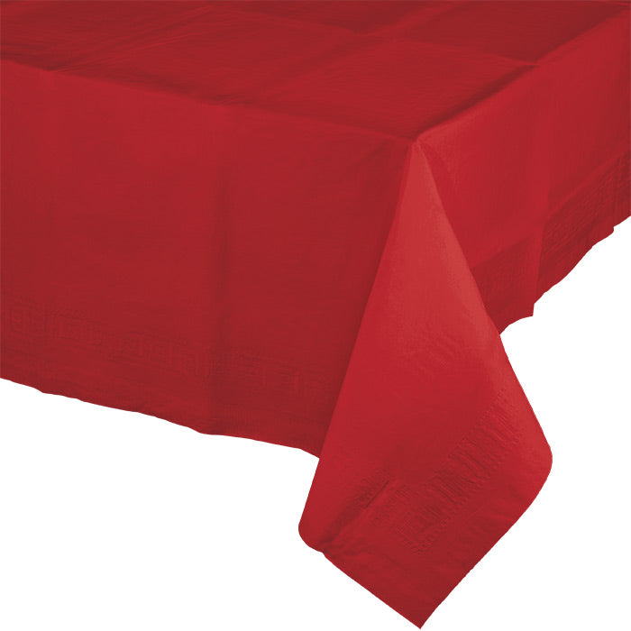 Party Decorations Classic Red Tablecover 54"X 108" Polylined Tissue