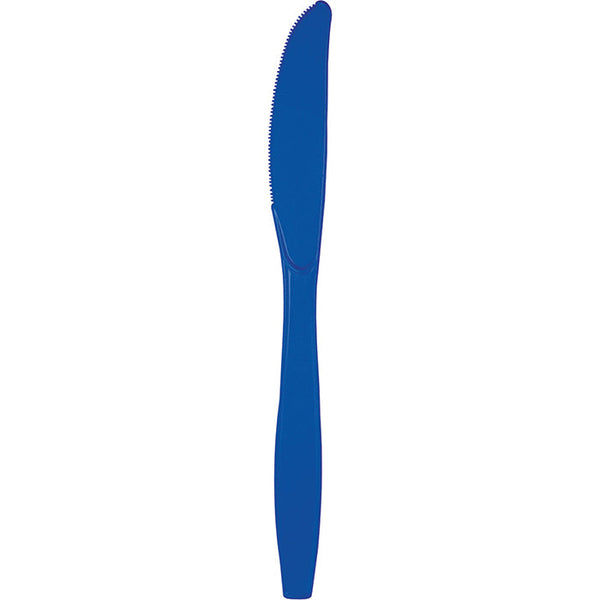 Party Decorations Cobalt Blue Plastic Knives, 50 ct