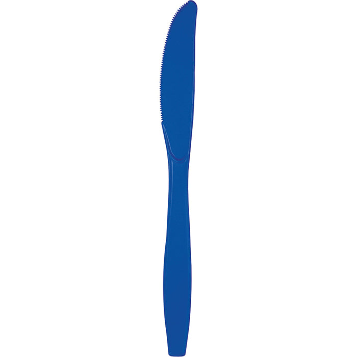 Party Decorations Cobalt Blue Plastic Knives, 50 ct