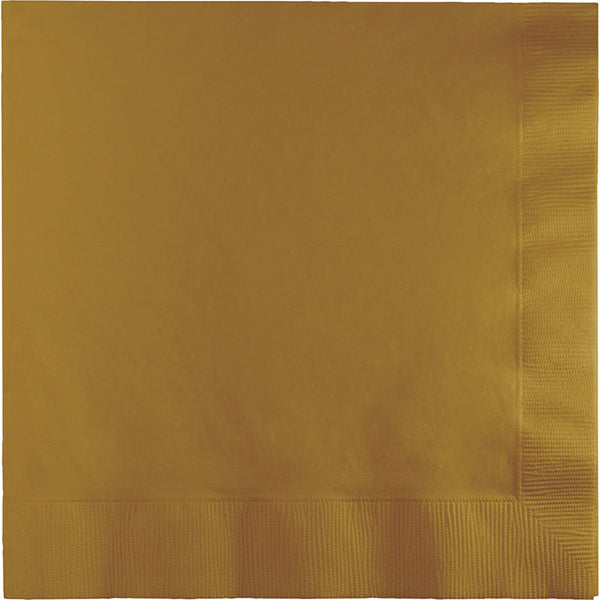 Party Decorations Glittering Gold Luncheon Napkin 3Ply, 50 ct