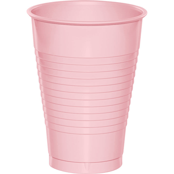 Party Decorations Classic Pink 12 Oz Plastic Cups, 20 ct