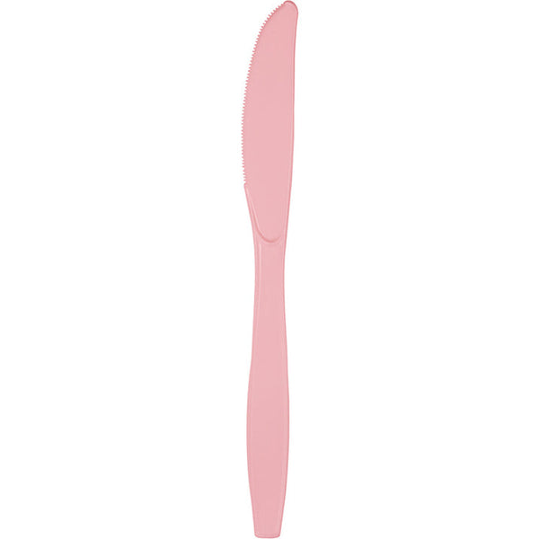 Party Decorations Classic Pink Plastic Knives, 24 ct