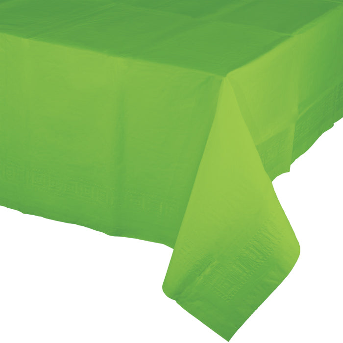 Party Decorations Fresh Lime Tablecover 54"X 108" Polylined Tissue