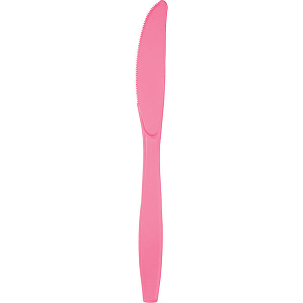 Party Decorations Candy Pink Plastic Knives, 24 ct