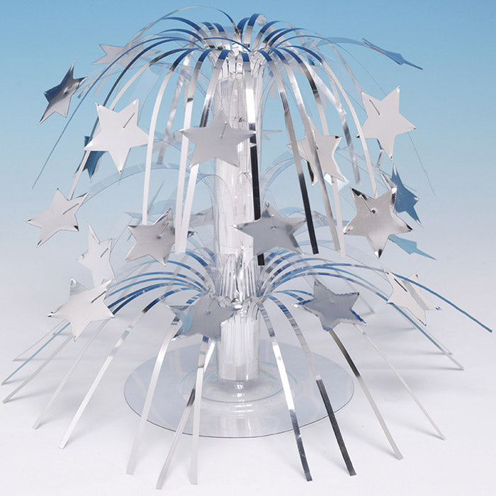 Party Decorations Silver Foil Cascading Centerpiece