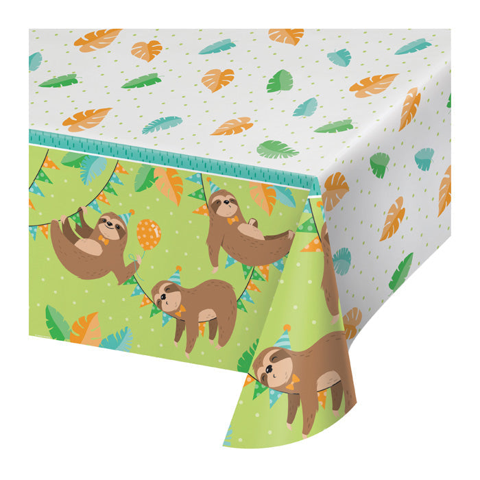 Party Decorations Sloth Party Plastic Table Cover