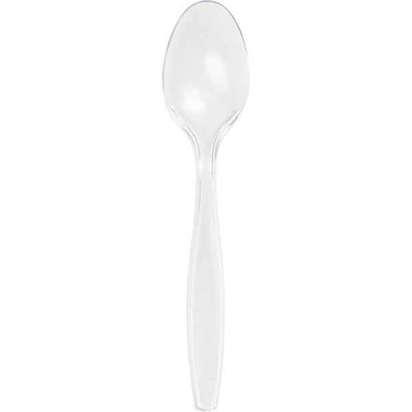 Party Decorations Clear Plastic Spoons, 50 ct