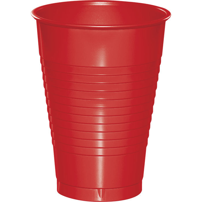 Party Decorations Classic Red 12 Oz Plastic Cups, 20 ct