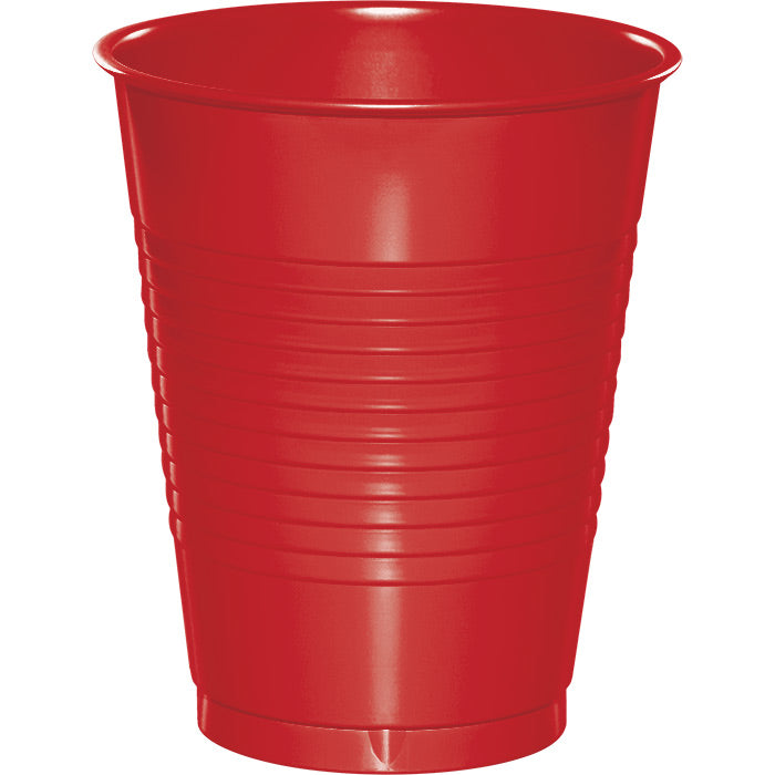 Party Decorations Classic Red 16 Oz Plastic Cups, 20 ct