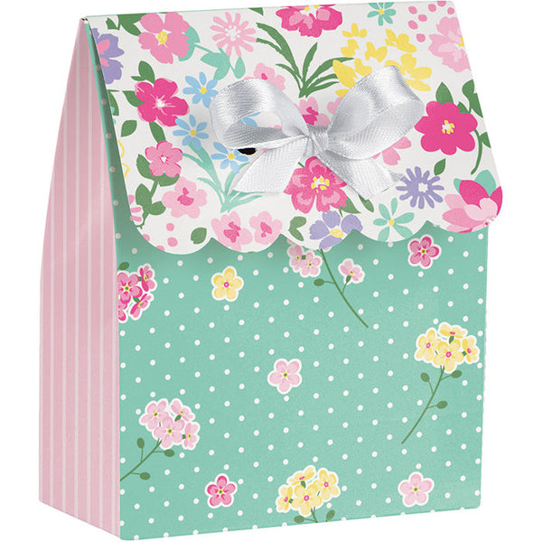 Party Decorations Floral Tea Party Favor Bag W/Ribbon, 6 ct