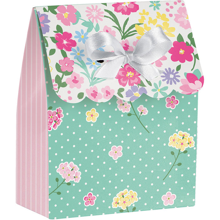 Party Decorations Floral Tea Party Favor Bag W/Ribbon, 6 ct