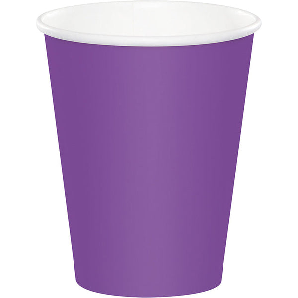 Party Decorations Amethyst Hot/Cold Paper Cups 9 Oz., 24 ct