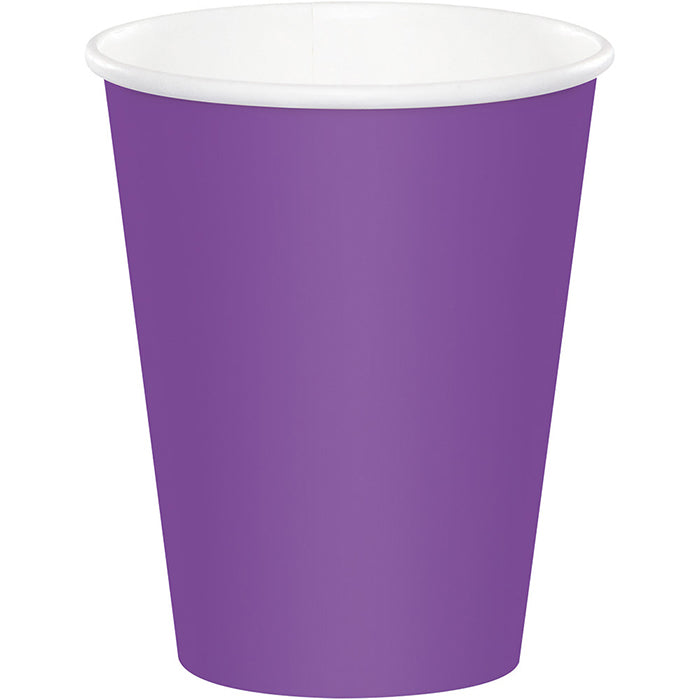 Party Decorations Amethyst Hot/Cold Paper Cups 9 Oz., 24 ct