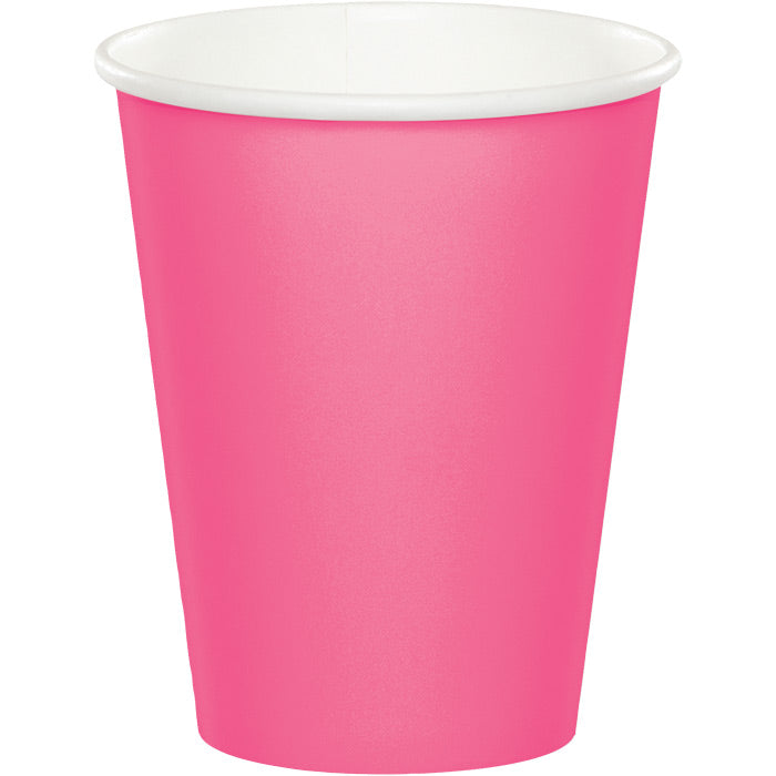 Party Decorations Candy Pink Hot/Cold Paper Cups 9 Oz., 24 ct