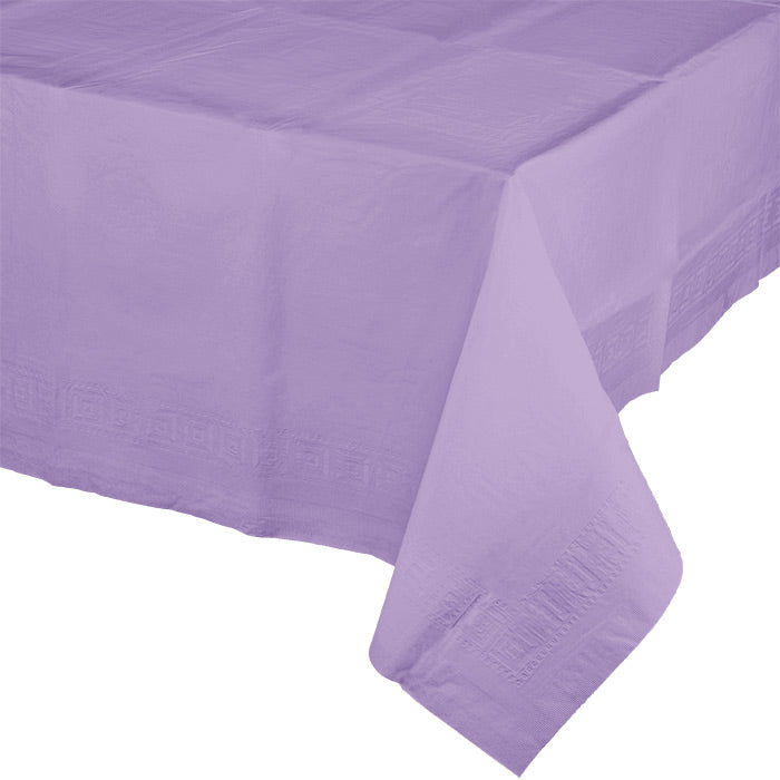 Party Decorations Luscious Lavender Tablecover 54"X 108" Polylined Tissue