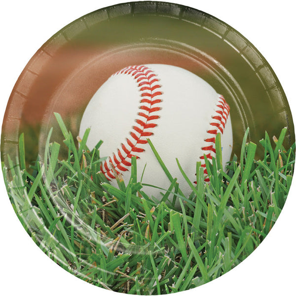 Party Decorations Baseball Paper Plates, 8 ct