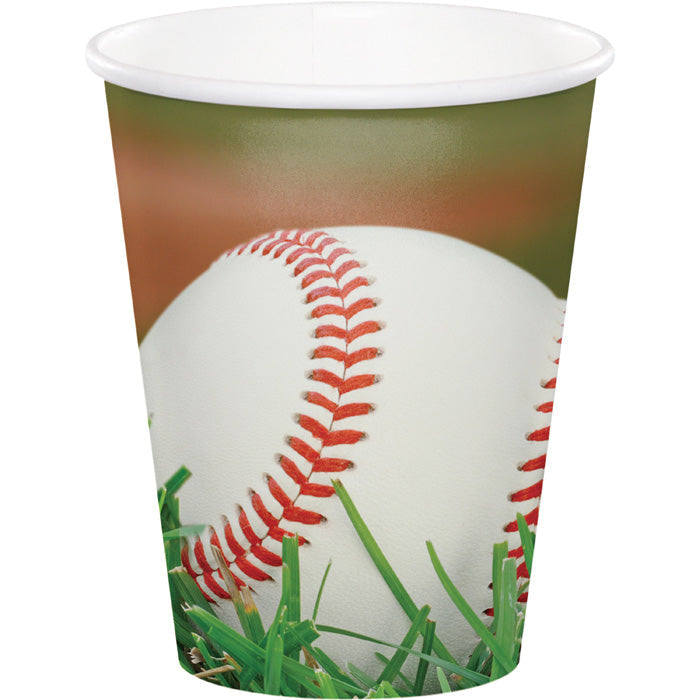 Party Decorations Sports Fanatic Baseball Hot/Cold Paper Paper Cups 9 Oz., 8 ct