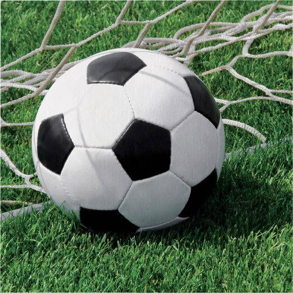 Party Decorations Soccer Napkins, 18 ct