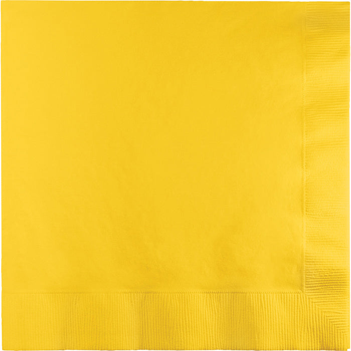 Party Decorations School Bus Yellow Luncheon Napkin 3Ply, 50 ct