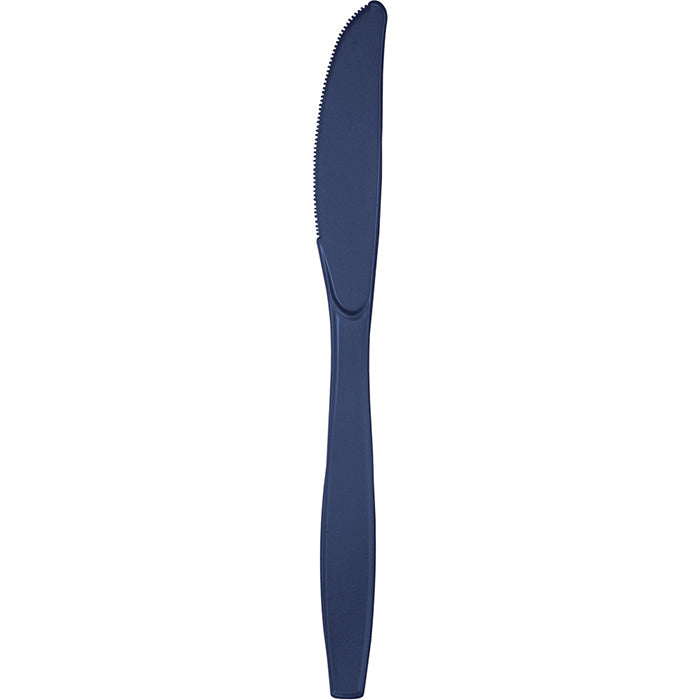 Party Decorations Navy Blue Plastic Knives, 24 ct