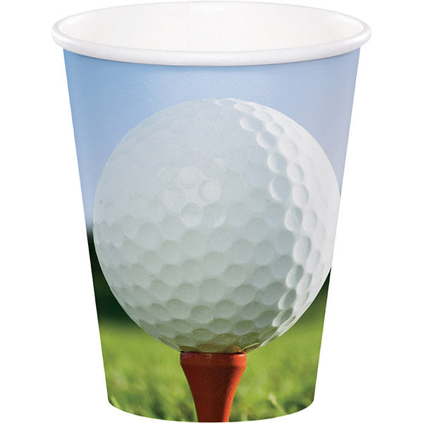 Party Decorations Sports Fanatic Golf Hot/Cold Paper Paper Cups 9 Oz., 8 ct