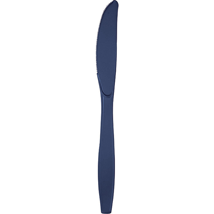 Party Decorations Navy Blue Plastic Knives, 50 ct