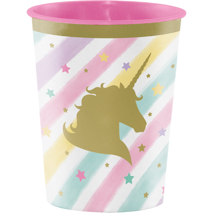 Party Decorations Unicorn Sparkle Plastic Keepsake Cup 16 Oz.