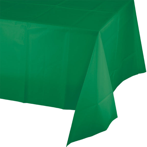 Party Decorations Emerald Green Tablecover Plastic 54