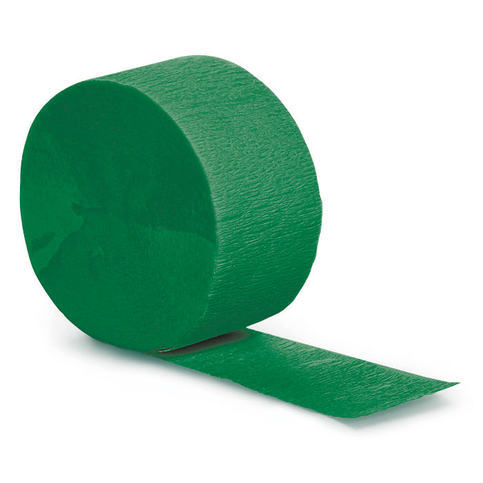 Party Decorations Emerald Green Crepe Streamers 81'