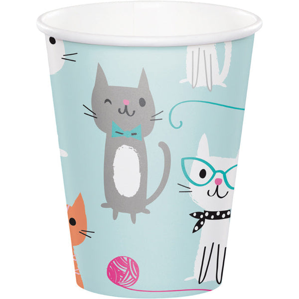 Party Decorations 9 Oz Purr-Fect Party Hot/Cold Paper Paper Cups (8ct)