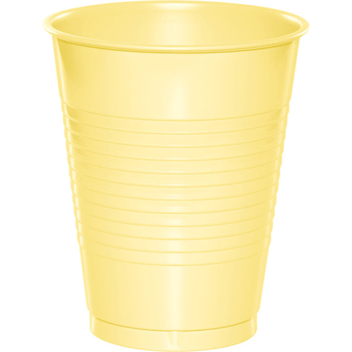 Party Decorations Mimosa Yellow 16 Oz Plastic Cups, 20 ct