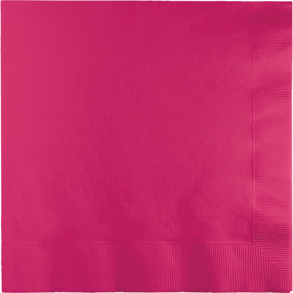 Party Decorations Hot Magenta Luncheon Napkin 2Ply, 50 ct