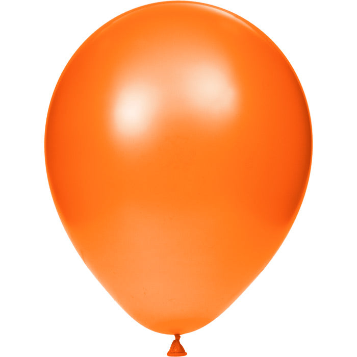 Party Decorations Latex Balloons 12" Sk Orange, 15 ct