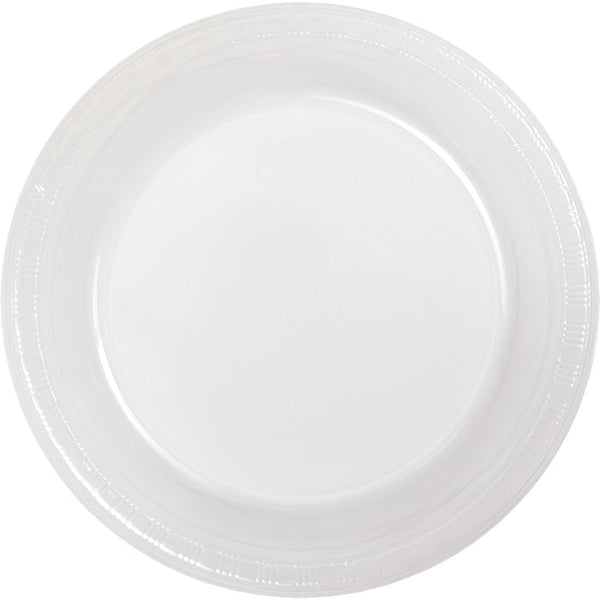 Party Decorations Clear Plastic Banquet Plates, 20 ct