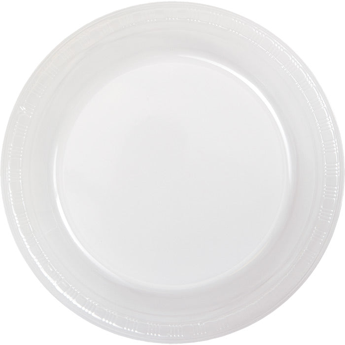 Party Decorations Clear Plastic Banquet Plates, 20 ct