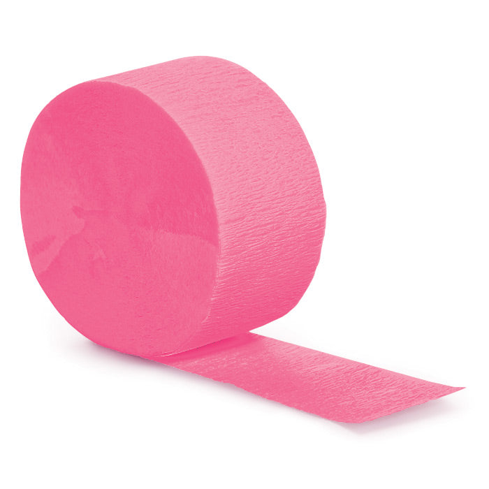 Party Decorations Candy Pink Crepe Streamers 81'