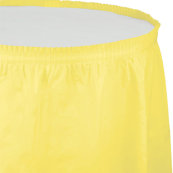 Party Decorations Mimosa Plastic Tableskirt, 14' X 29