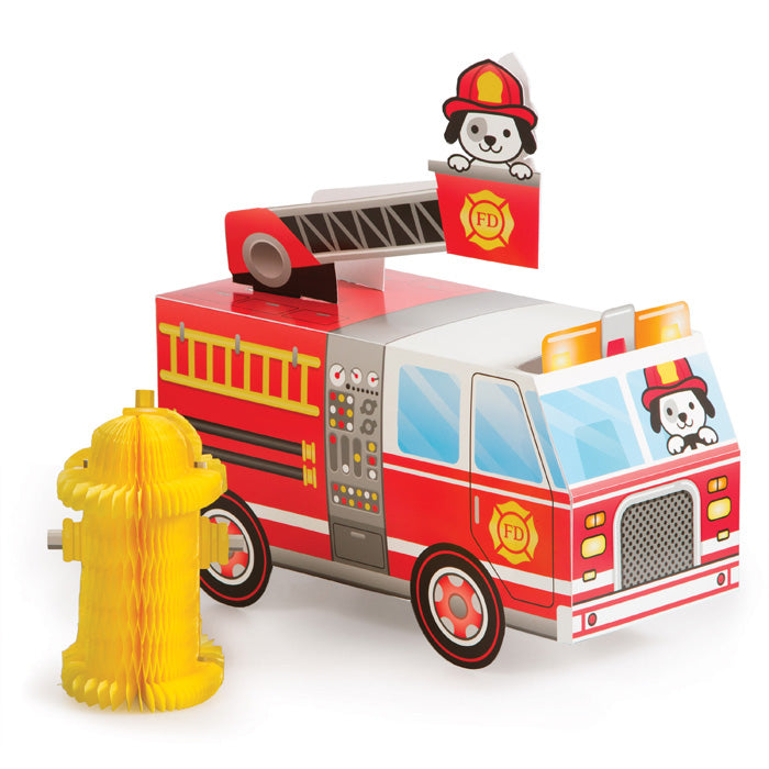 Party Decorations Fire Truck Centerpiece