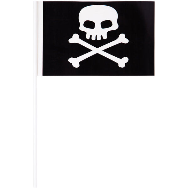 Party Decorations Plastic Pirate Flag Banner, 8 ct