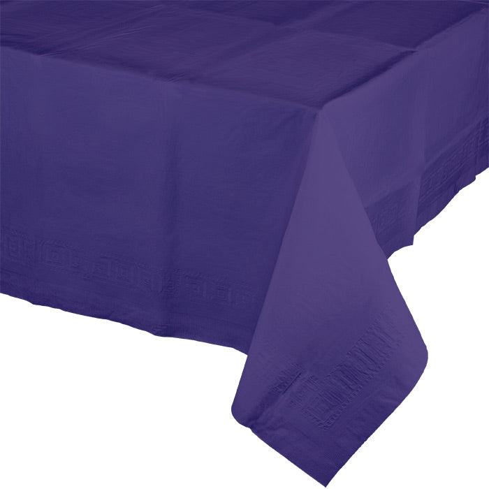 Party Decorations Purple Tablecover 54"X 108" Polylined Tissue