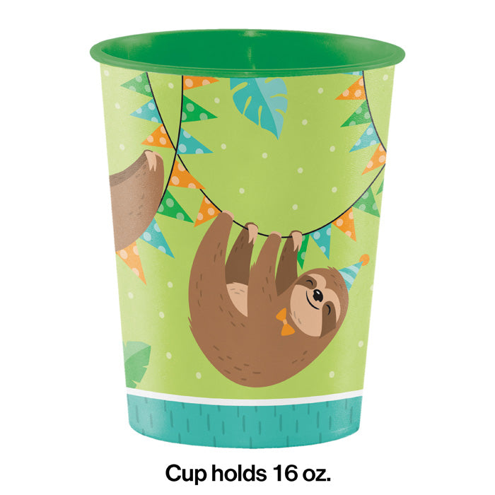 Party Decorations Sloth Party 16 Oz Plastic Cup