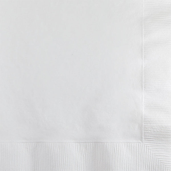 Party Decorations White Beverage Napkin 2Ply, 50 ct